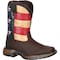 Durango Kids Western Boot, 3.5 M, Leather, 8 in H, Brown DBT0160 - alternate 1